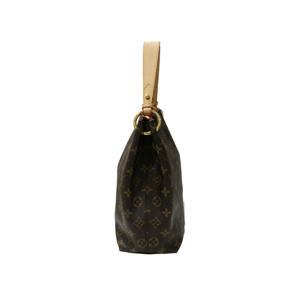 LOUIS VUITTON Graceful Monogram Brown Pink Hobo Bag - Picture 4 of 9